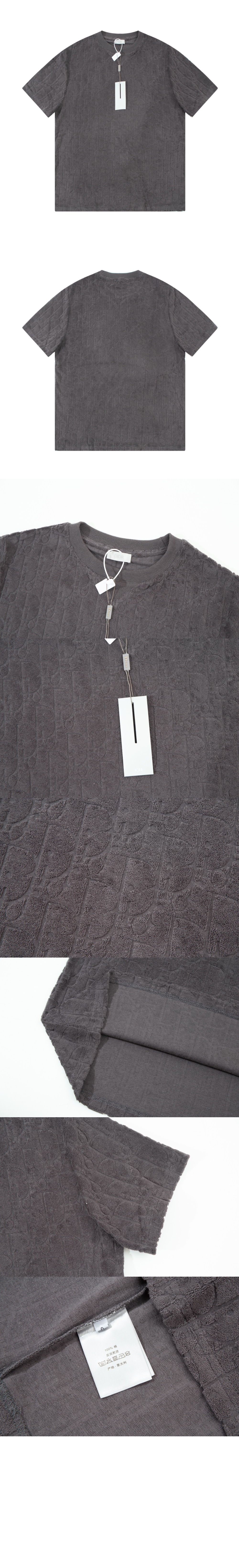 디올 로고 프린트 반팔