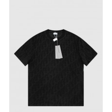 디올 로고 프린트 반팔