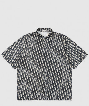 디올 로고 프린트 셔츠 톱