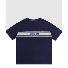 디올 로고 프린트 반팔