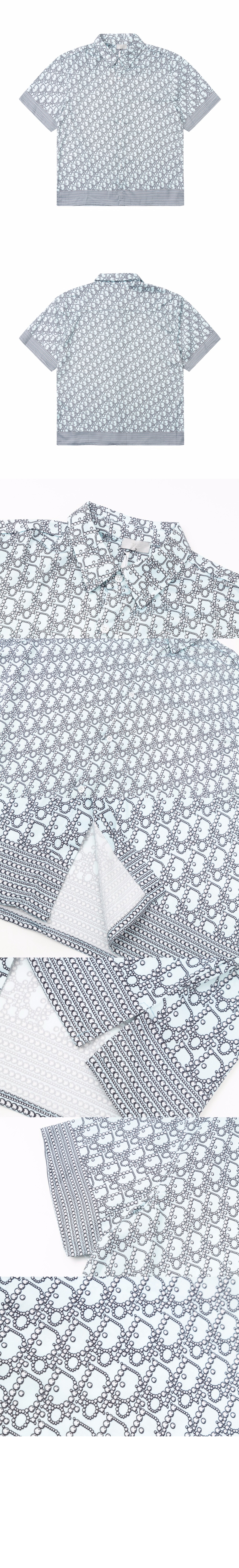 디올 로고 프린트 셔츠 톱