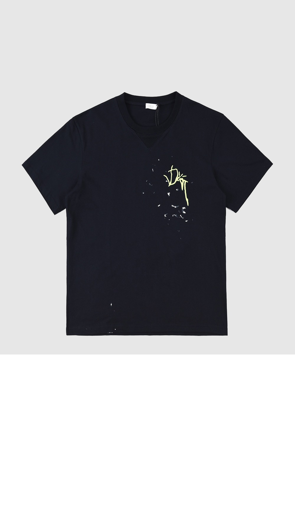 디올 로고 프린트 반팔