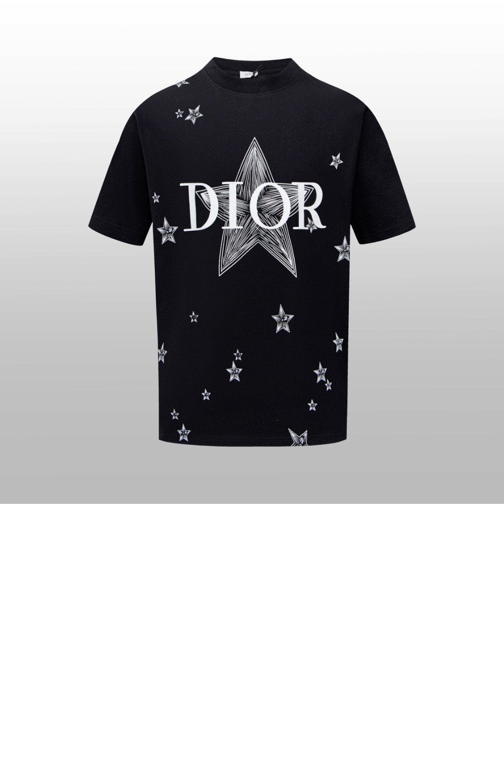 디올 로고 프린트 반팔