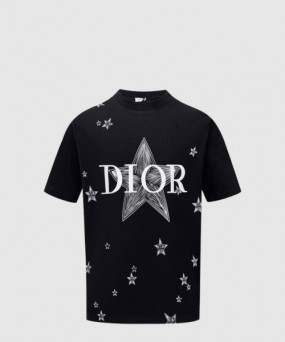 디올 로고 프린트 반팔