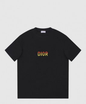 디올 로고 프린트 반팔