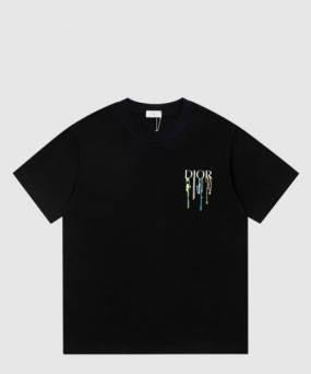 디올 로고 프린트 반팔