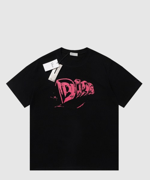 디올 로고 프린트 반팔