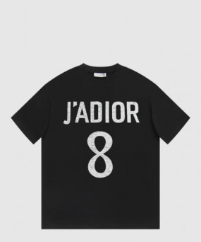 디올 로고 프린트 반팔