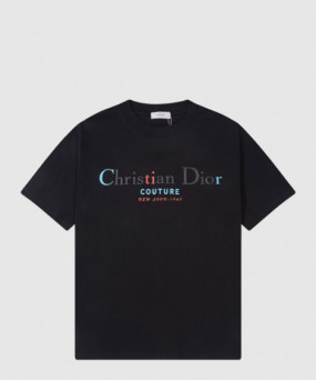 디올 로고 프린트 반팔