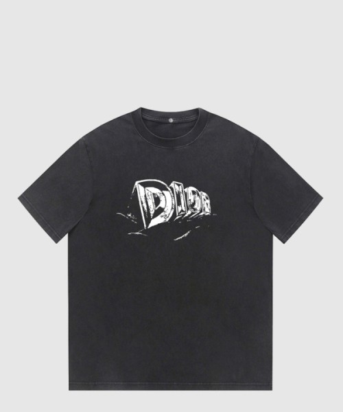 디올 로고 프린트 반팔