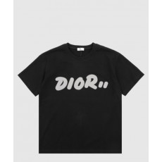 디올 로고 프린트 반팔