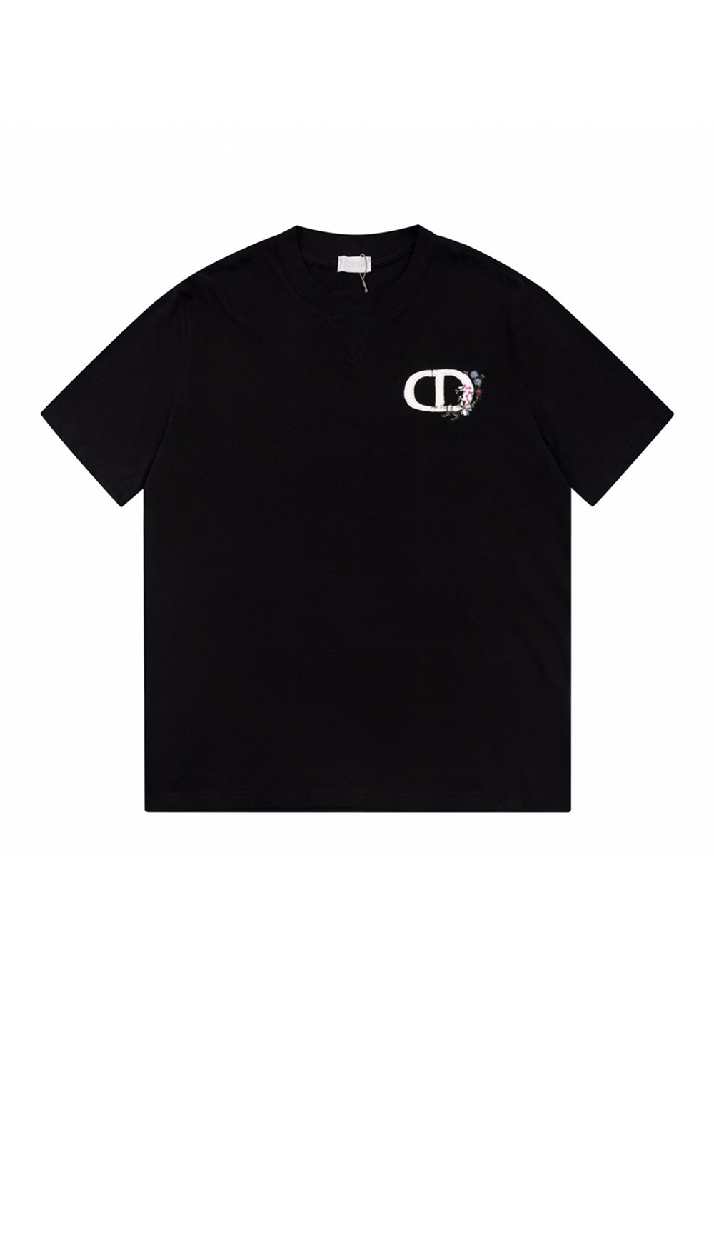 디올 로고 프린트 반팔