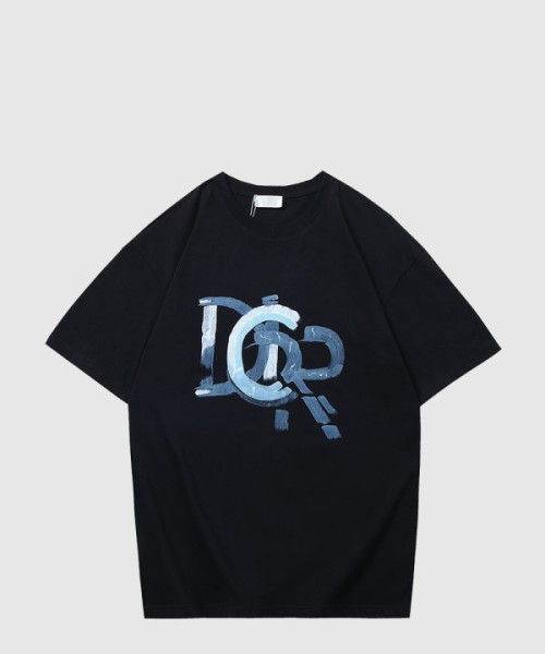 디올 로고 프린트 반팔