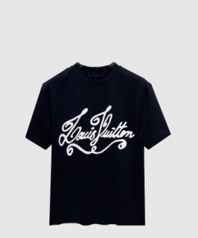 루이비통 로고 프린트 반팔