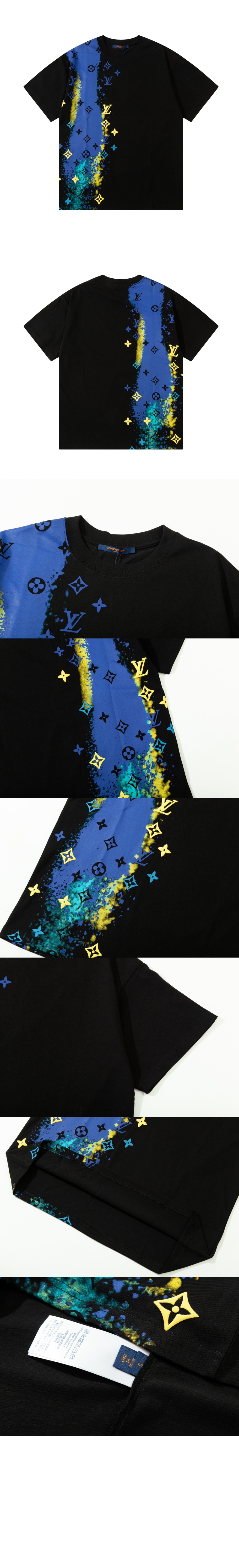 루이비통 로고 프린트 반팔