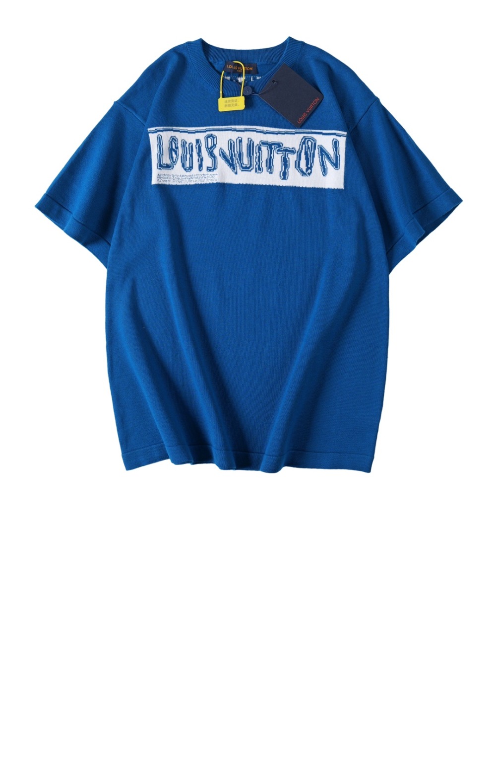 루이비통 로고 프린트 반팔
