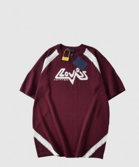 루이비통 로고 프린트 반팔