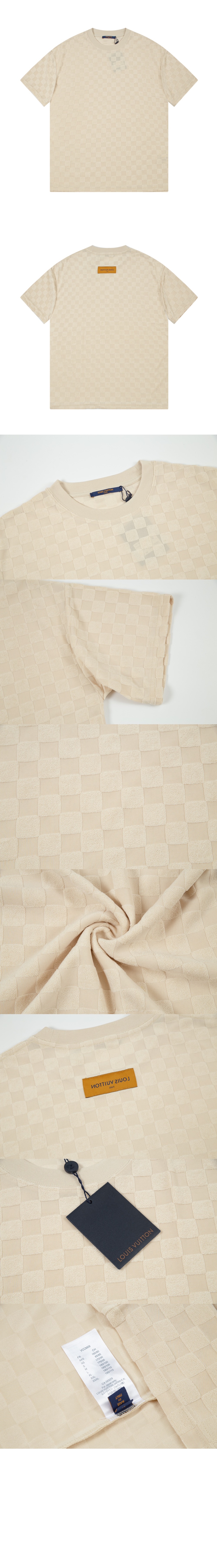 루이비통 로고 프린트 반팔