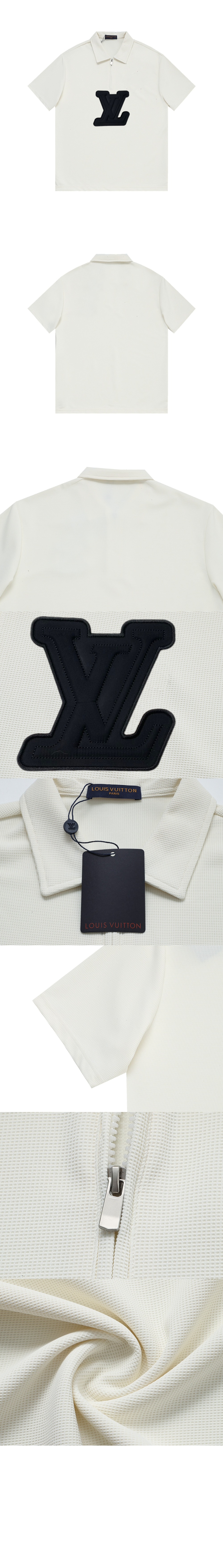 루이비통 로고 프린트 반팔