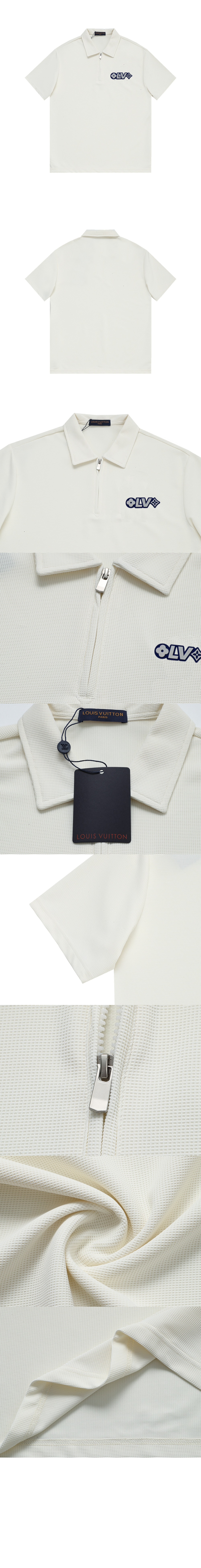 루이비통 로고 프린트 반팔