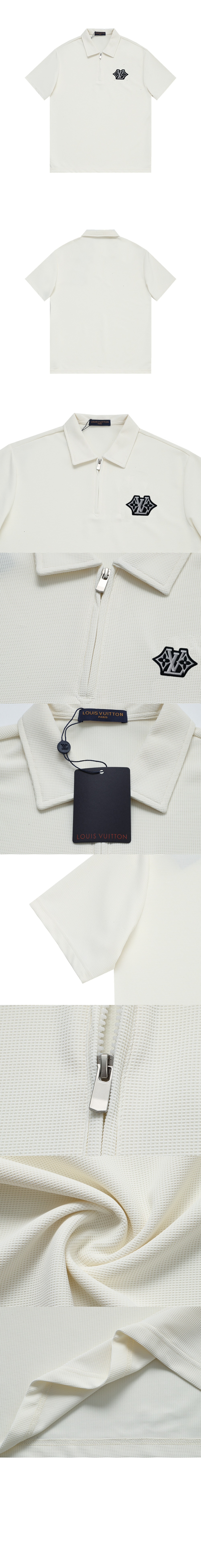 루이비통 로고 프린트 반팔