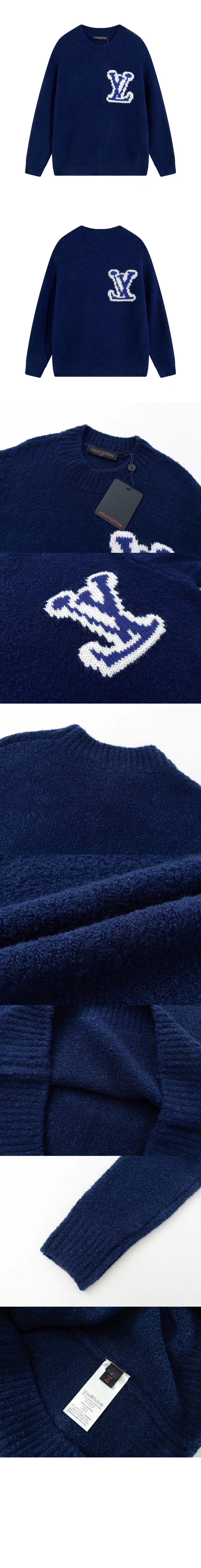 루이비통 로고 니트 톱