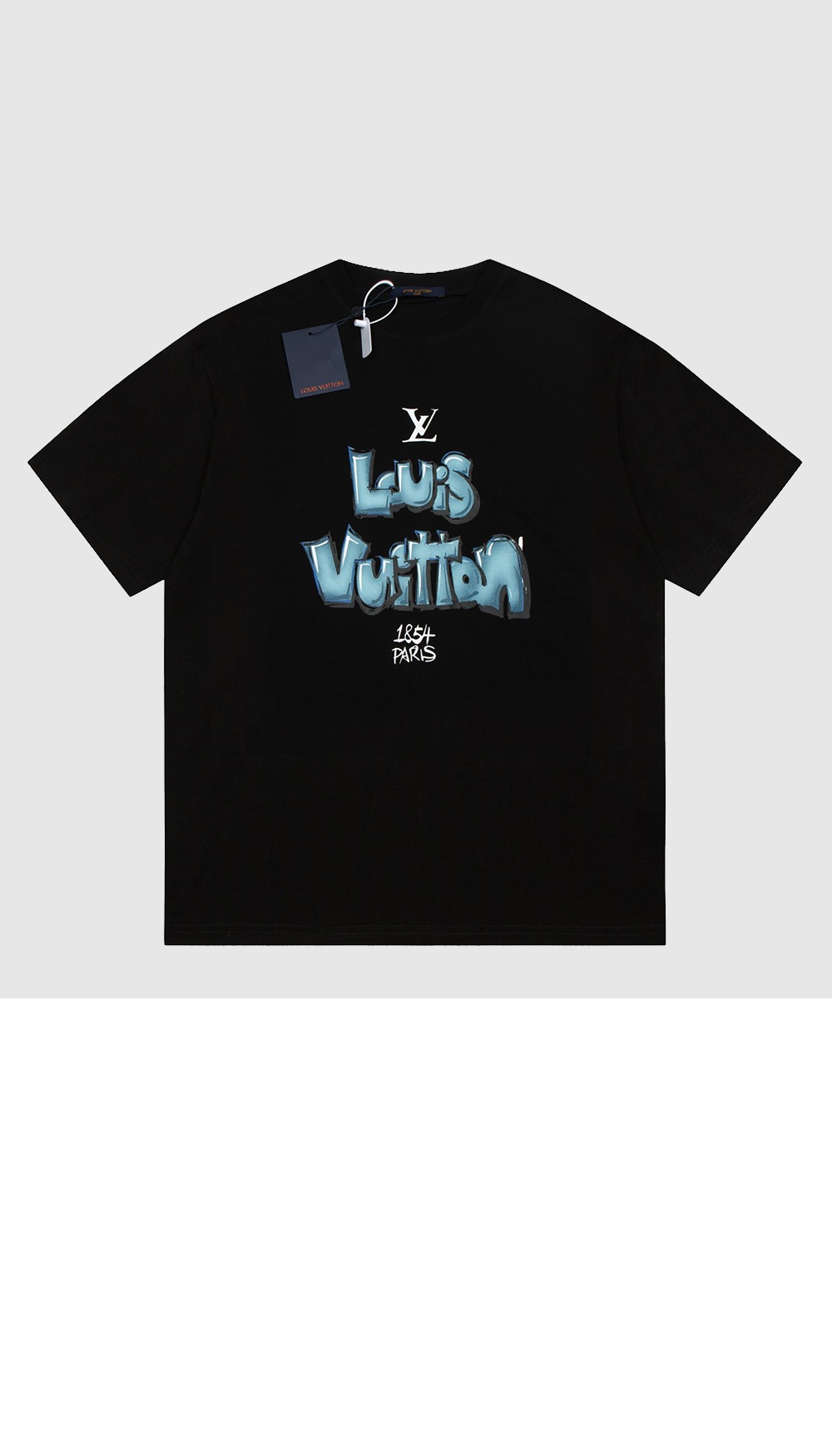 루이비통 로고 프린트 반팔