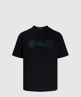 루이비통 로고 프린트 반팔