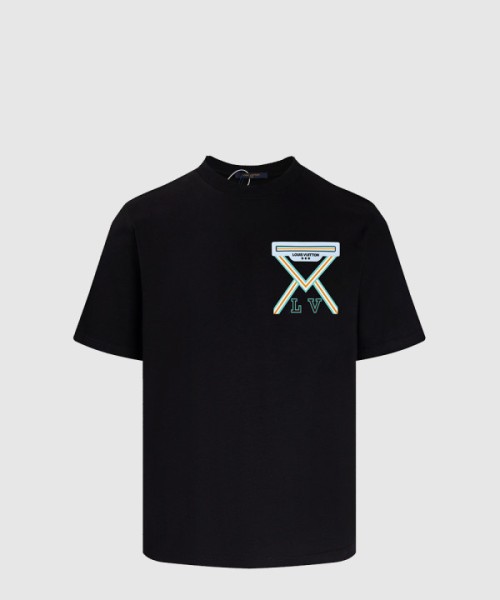 루이비통 로고 프린트 반팔