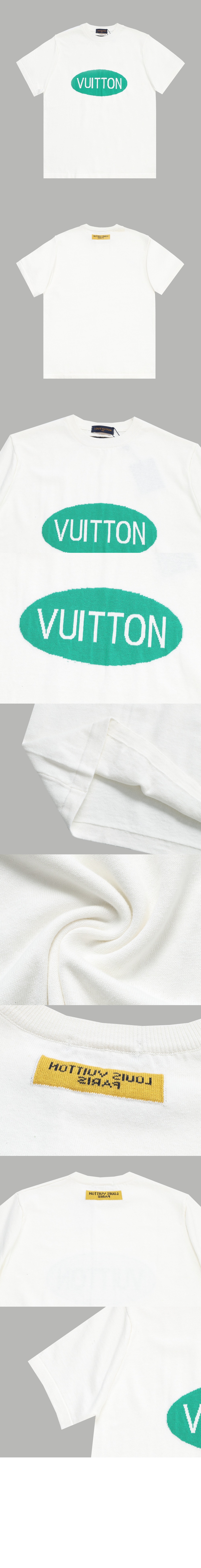 루이비통 로고 프린트 반팔