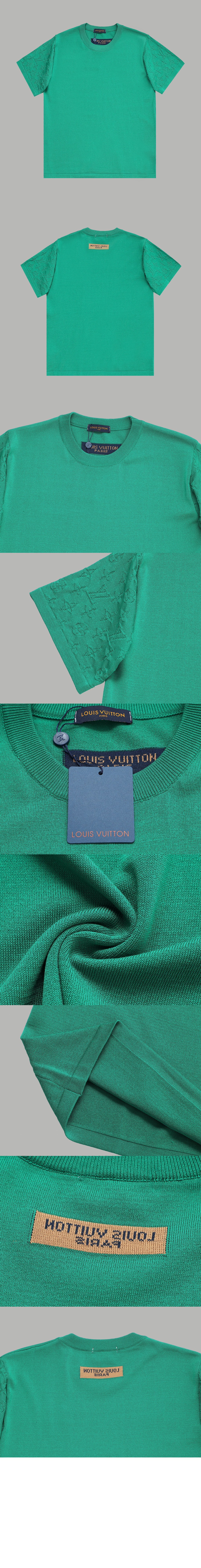 루이비통 로고 프린트 반팔