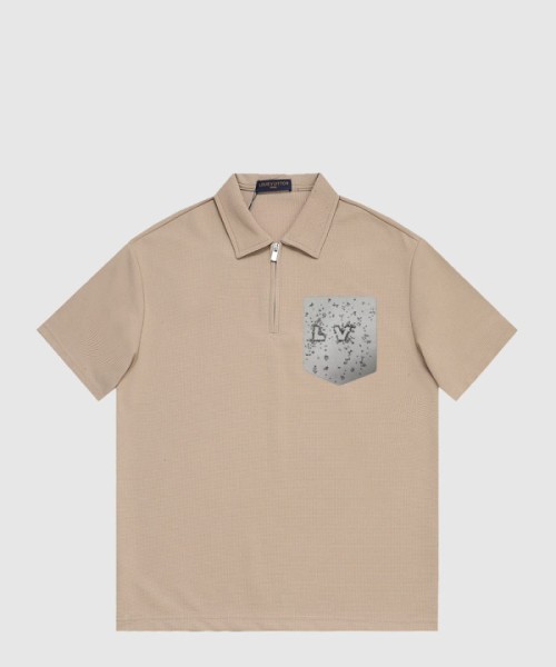 루이비통 로고 프린트 반팔