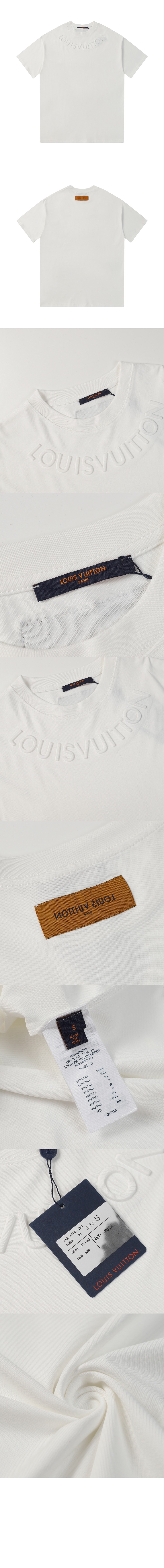 루이비통 로고 프린트 반팔