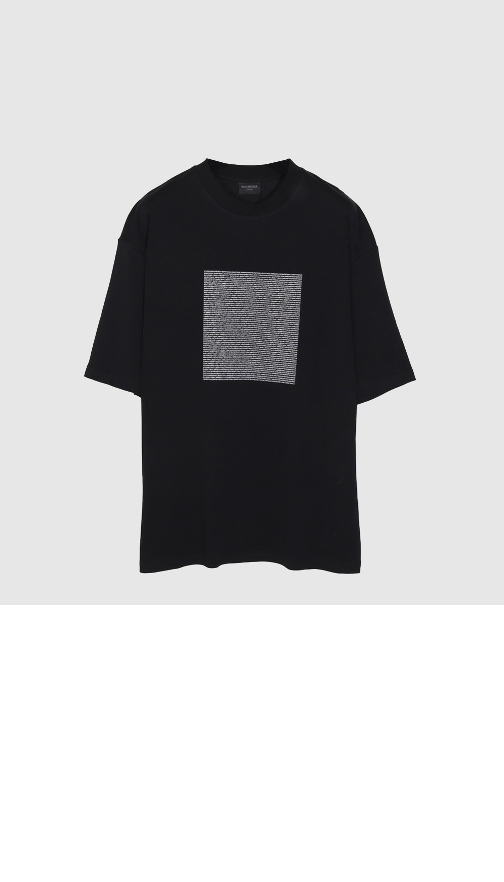 발렌시아가 로고 프린트 반팔