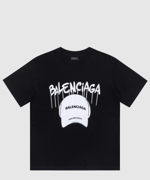 발렌시아가 로고 프린트 반팔