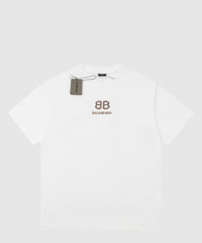 발렌시아가 로고 프린트 반팔