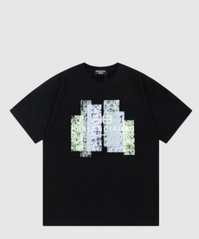 발렌시아가 로고 프린트 반팔