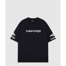 발렌시아가 로고 프린트 반팔