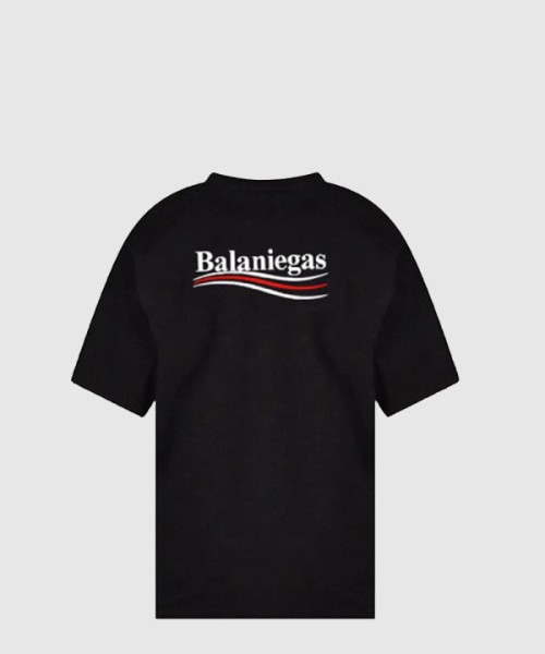 발렌시아가 로고 프린트 반팔