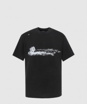 발렌시아가 로고 프린트 반팔