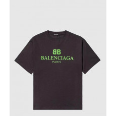 발렌시아가 로고 프린트 반팔