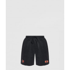 발렌시아가 로고 프린팅 코튼 스웨트 쇼츠