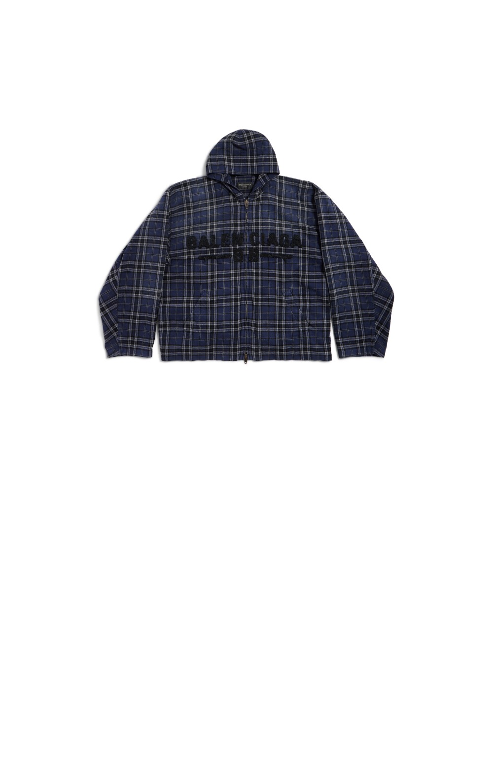 발렌시아가 후드 집업 점퍼