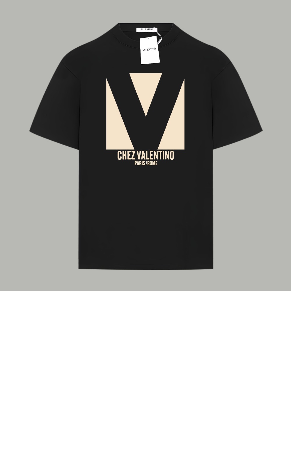 발렌티노 프린트 코튼 티셔츠