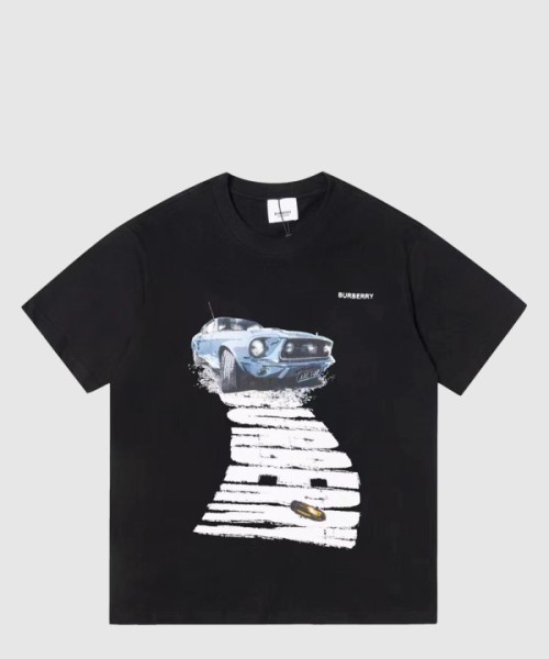 버버리 플라워 코튼 티셔츠