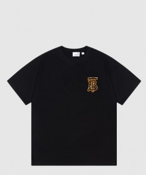 버버리 로고 코튼 티셔츠