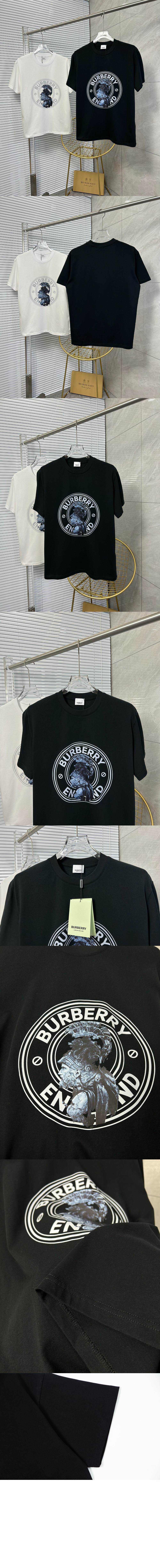 버버리 플라워 코튼 티셔츠