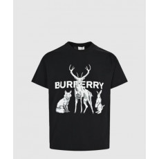 버버리 플라워 코튼 티셔츠