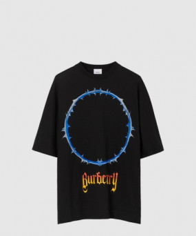 버버리 플라워 코튼 티셔츠