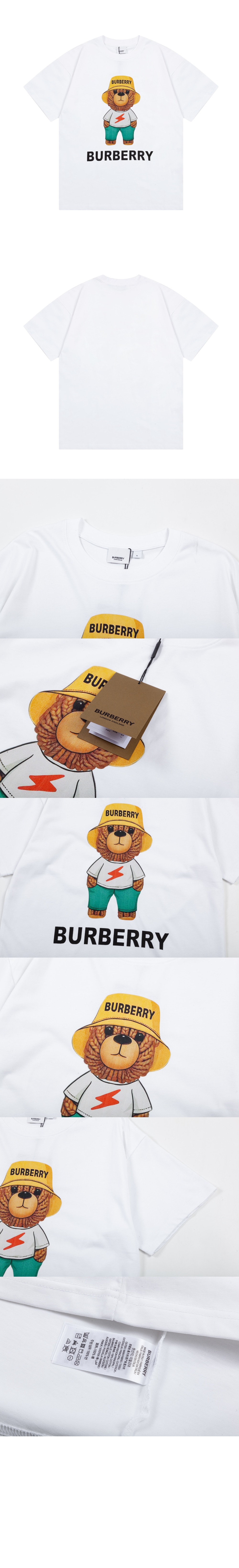 버버리 플라워 코튼 티셔츠